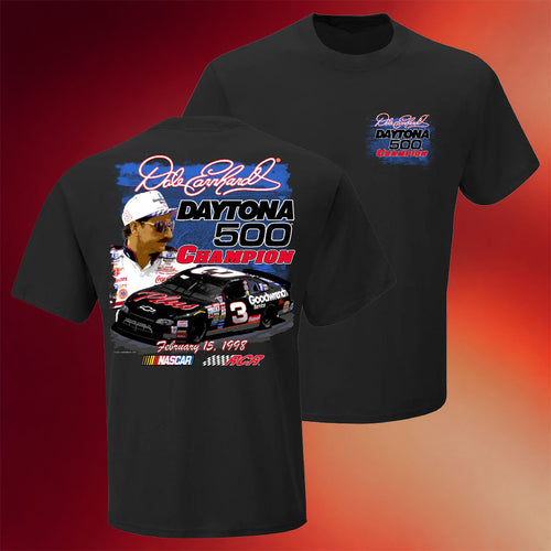 RCR Merch 2026 Dale Earnhardt 1998 Daytona 500 Win T-Shirt Gifts For NASCAR Fans