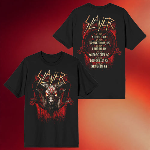 Slayer Merch Goat Banner Summer 2025 Itin T-Shirt Slayer Shirt Gifts For Brother