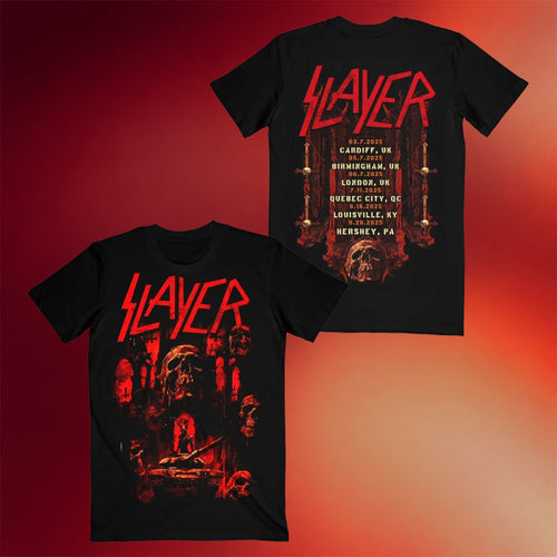 Slayer Merch Skull Echoes Summer 2025 Itin T-Shirt Slayer Shirt Birthday Gift For Brother