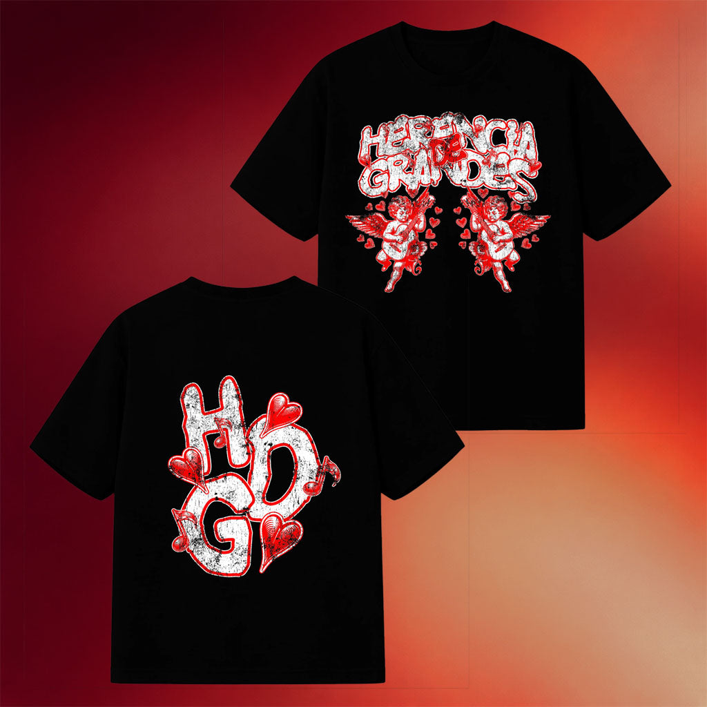 Rancho Humilde Merch 2026 Herencia De Grandes Black Angel T-Shirt Gifts For Music Fans