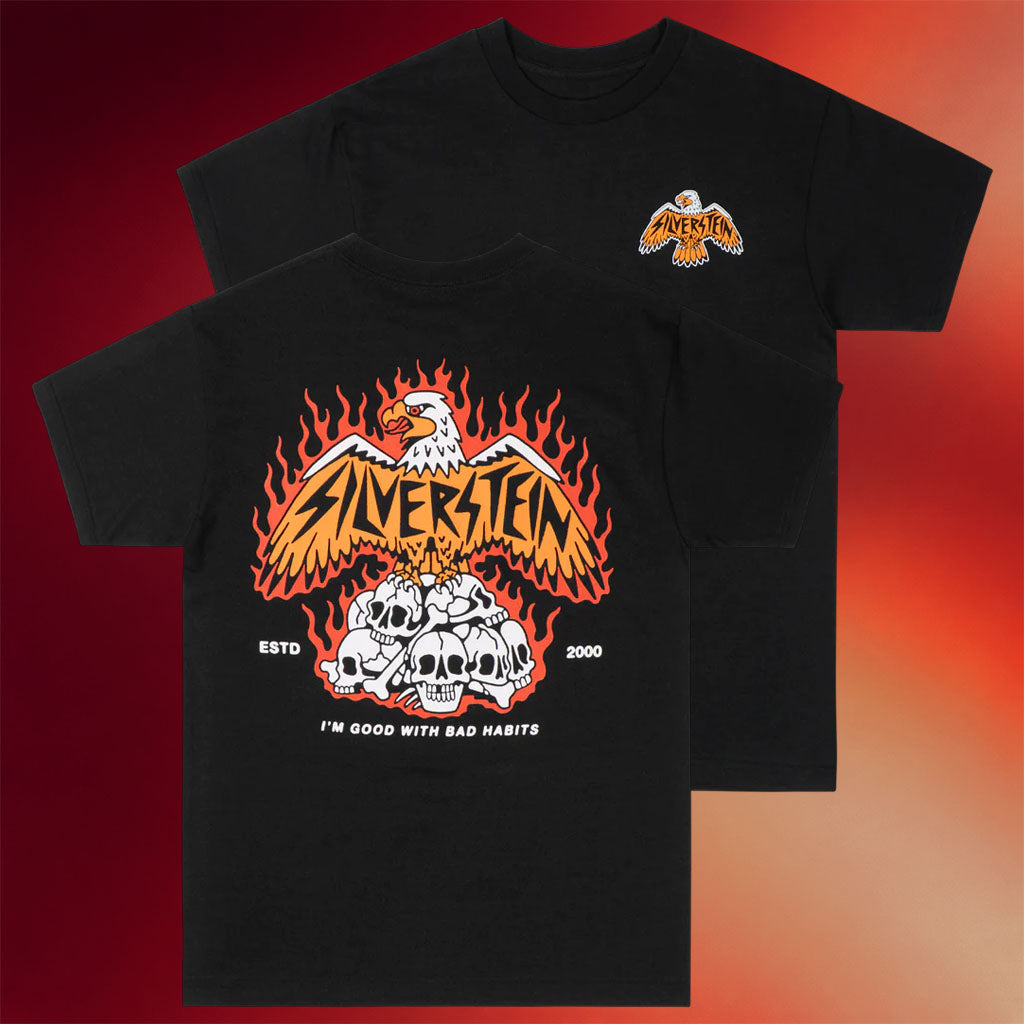 Silverstein Merch Eagle I_m Good With Bad Habits T-Shirt Gifts For Band Fans