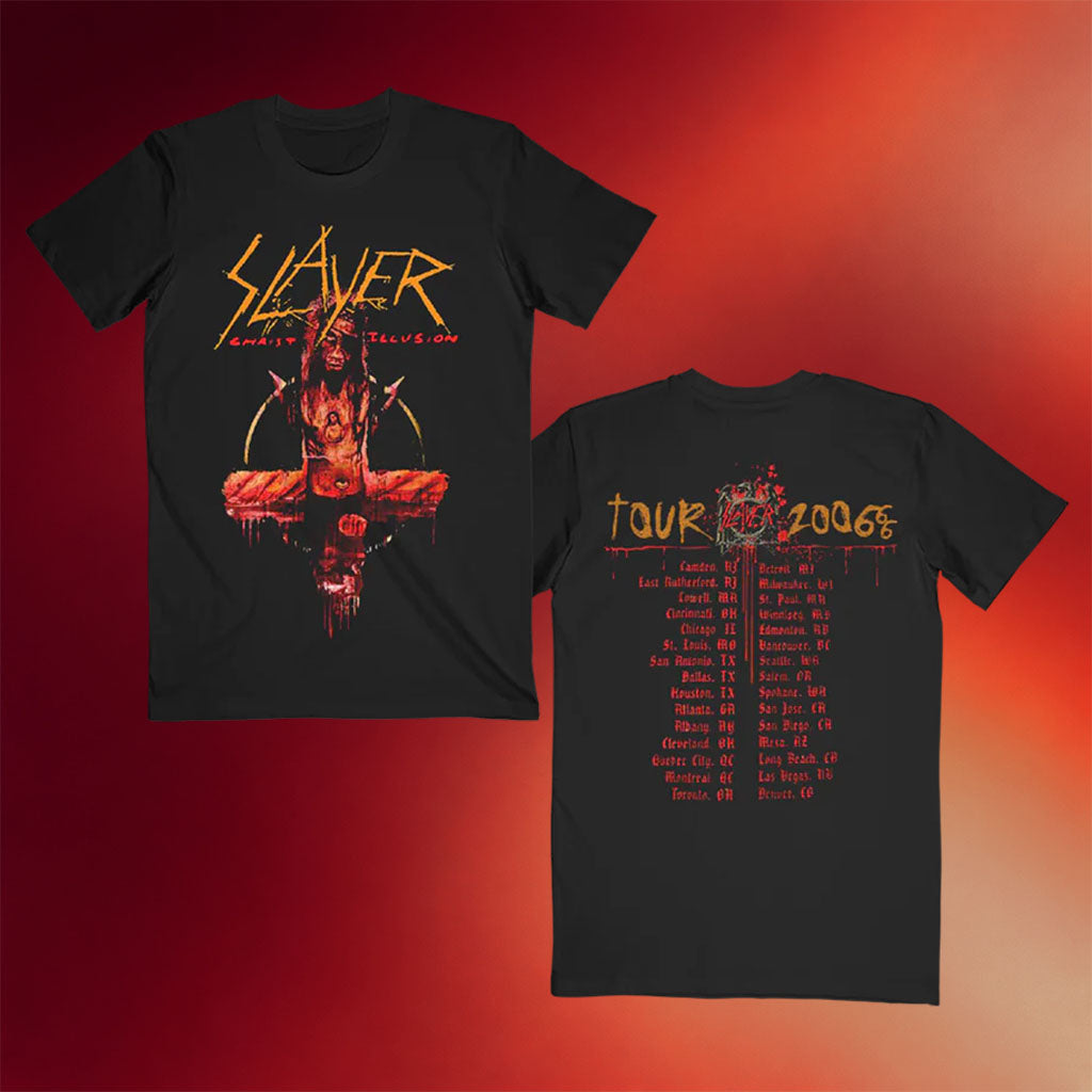 Slayer Merch Christ Illusion Tour T-Shirt Slayer Shirt Gift Ideas For Music Lovers
