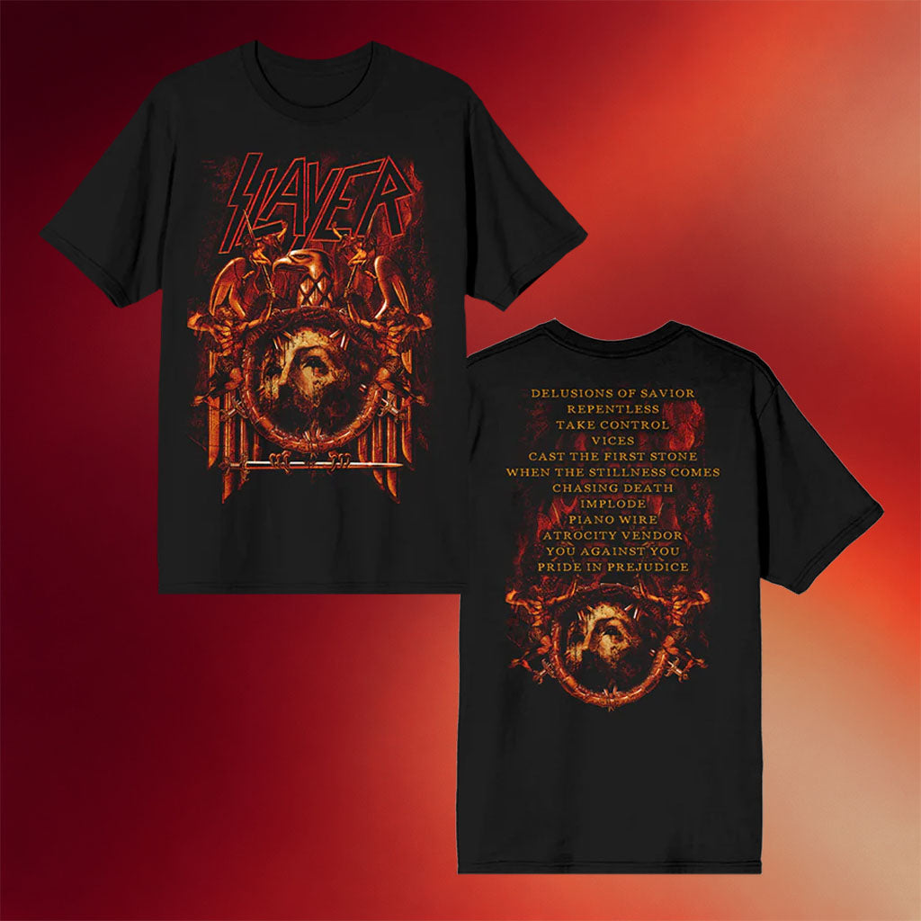 Slayer Merch Repentless Tracklist T-Shirt Slayer Apparel Birthday Gift For Husband