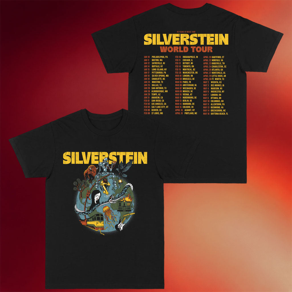 Silverstein Merch Silverstein World Tour T-Shirt Best Gifts For Brother