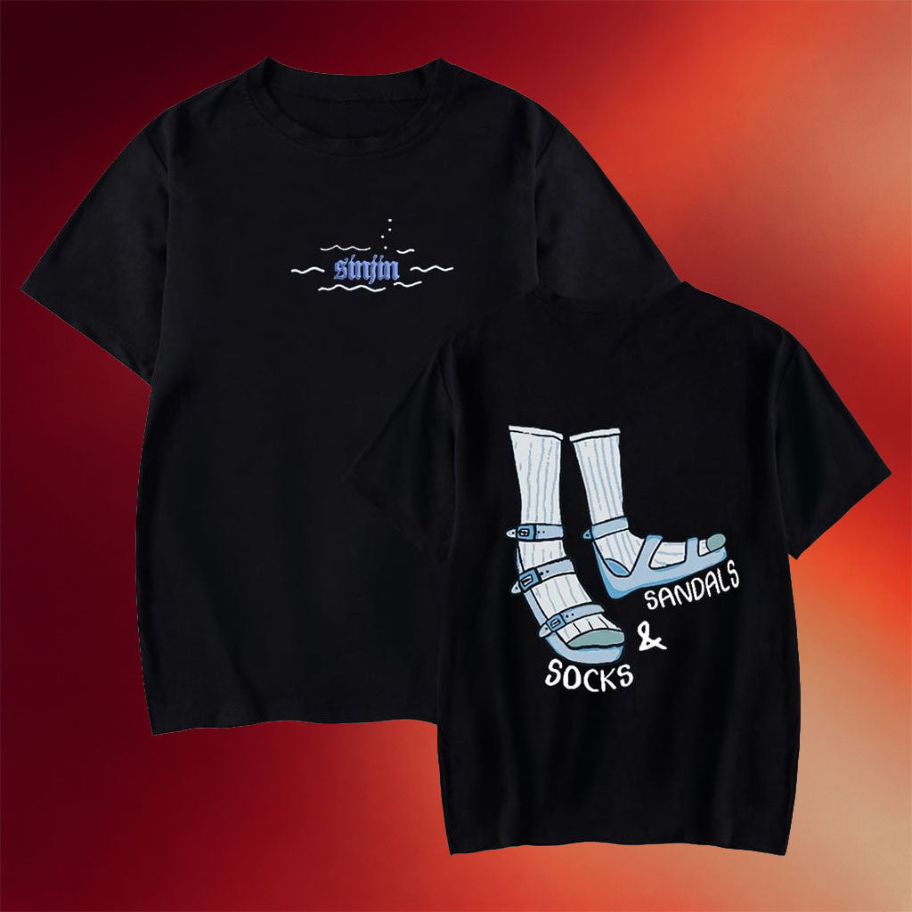 Sinjin Drowning Merch Socks And Sandals T-Shirt Sinjin Drowning Shirt Gifts For Friends