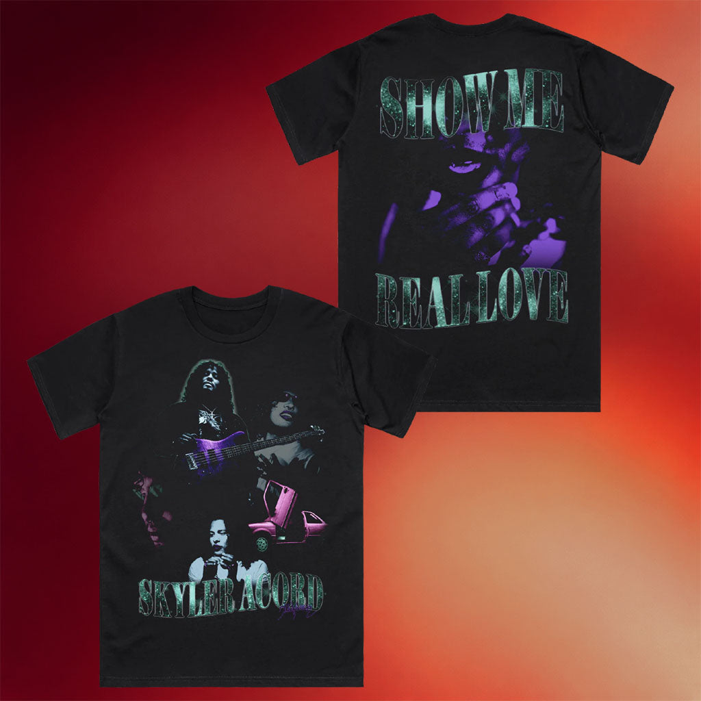 Skyler Acord Merch 2026 Brian Butcher Bootleg Collab T-Shirt Show Me Real Love Shirt Gifts