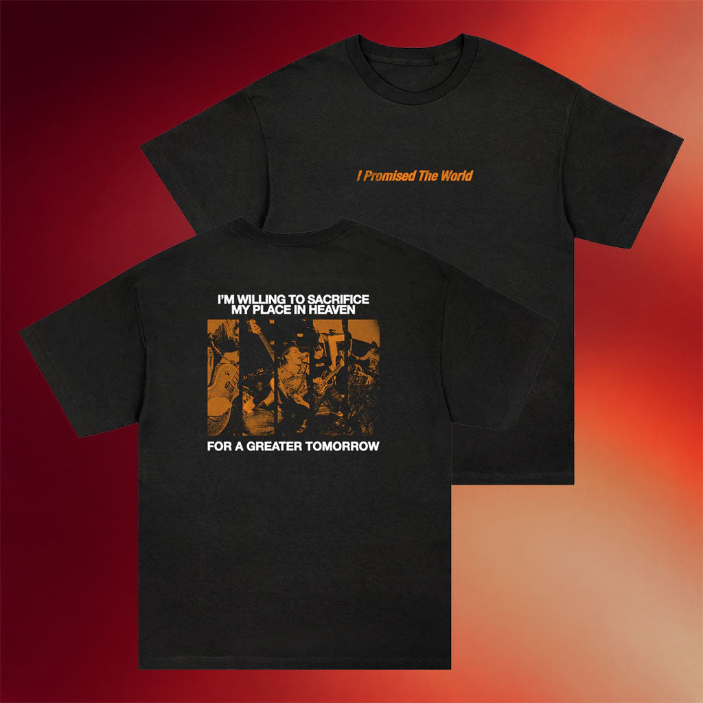 Rise Records Merch 2026 I Promised The World Band Black T-Shirt Gifts For Dudes