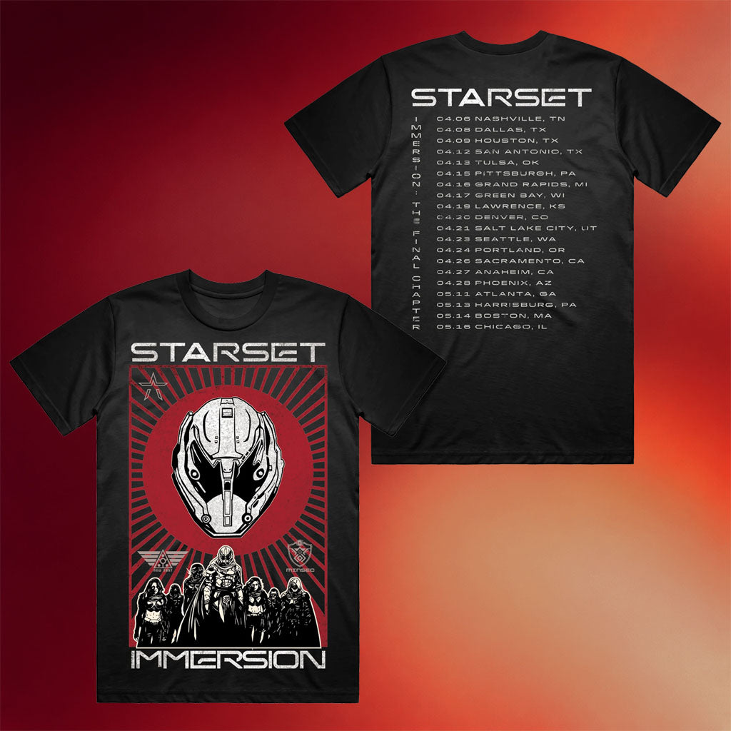 Starset Merch Immersion Red Tour T-Shirt Starset Shirt Cool Gifts For Music Lovers