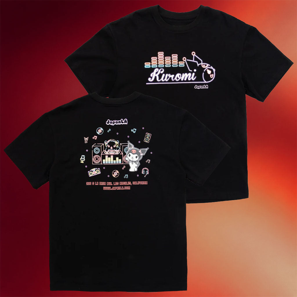 Sanrio Merch Kuromi x JapanLA Glow In The Dark Anniversary Party T-Shirt Gifts For Sister