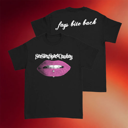 SeeYouSpaceCowboy Merch 2026 Bite Black T-Shirt Presents For Music Lovers