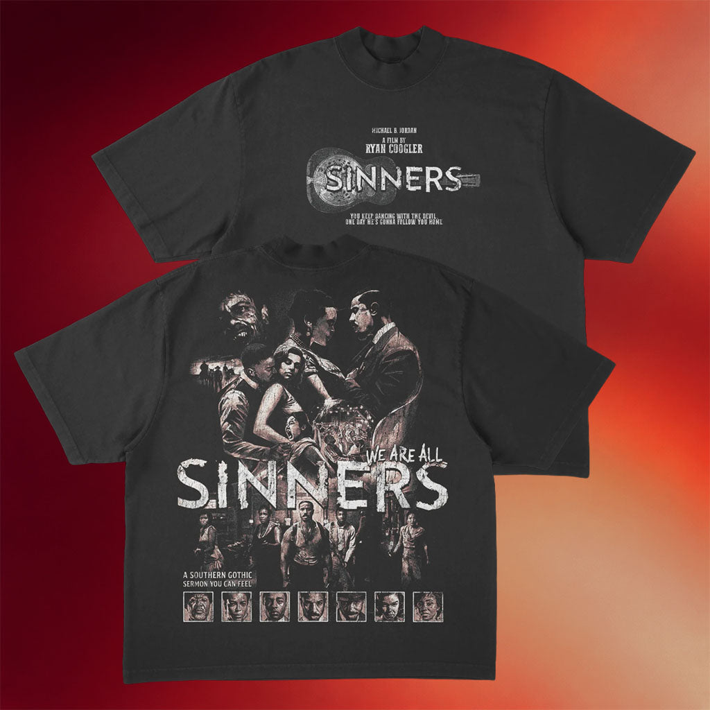Sinners Merch 2026 We Are All Sinners T-Shirt Gifts For Film Lovers