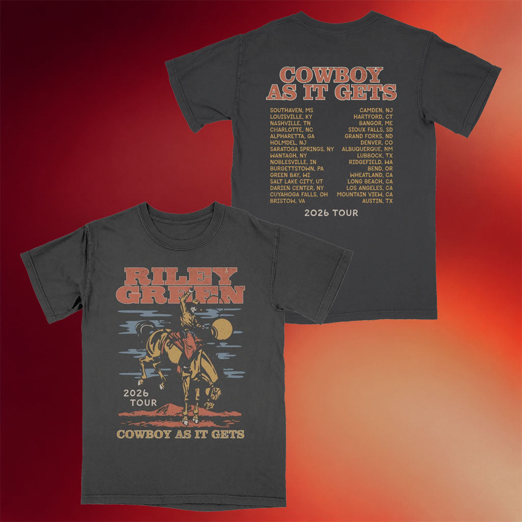Riley Green Merch 2026 Cowboy As It Gets Tour T-Shirt Riley Green Tour Merch Gift For Music Fan