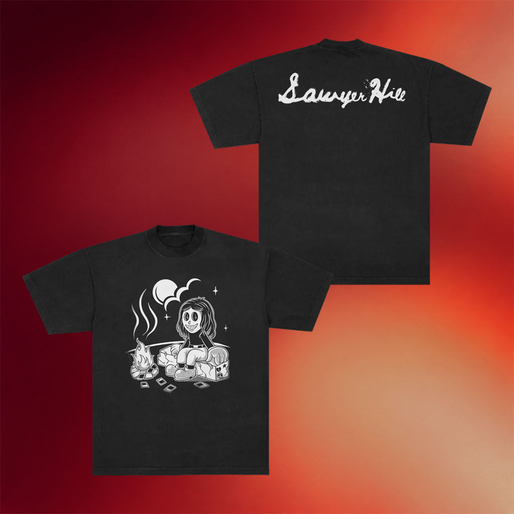 Sawyer Hill Music Merch Camp Black T-Shirt Sawyer Hill Shirt Presents For Music Lovers