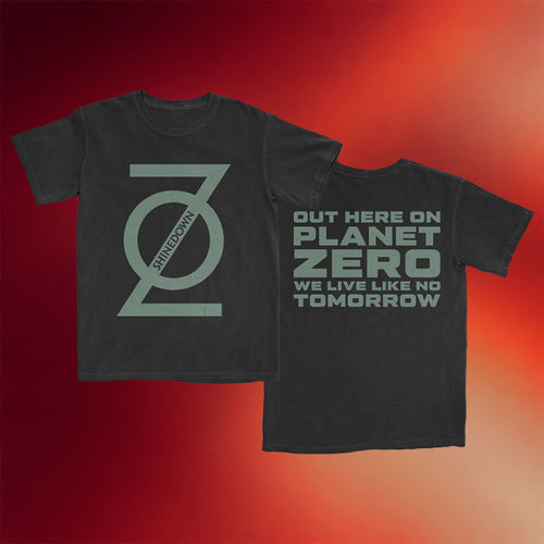 Shinedown Merch 2026 Secondary Z Logo T-Shirt Out Here On Planet Zero Shirt Gifts For Fans