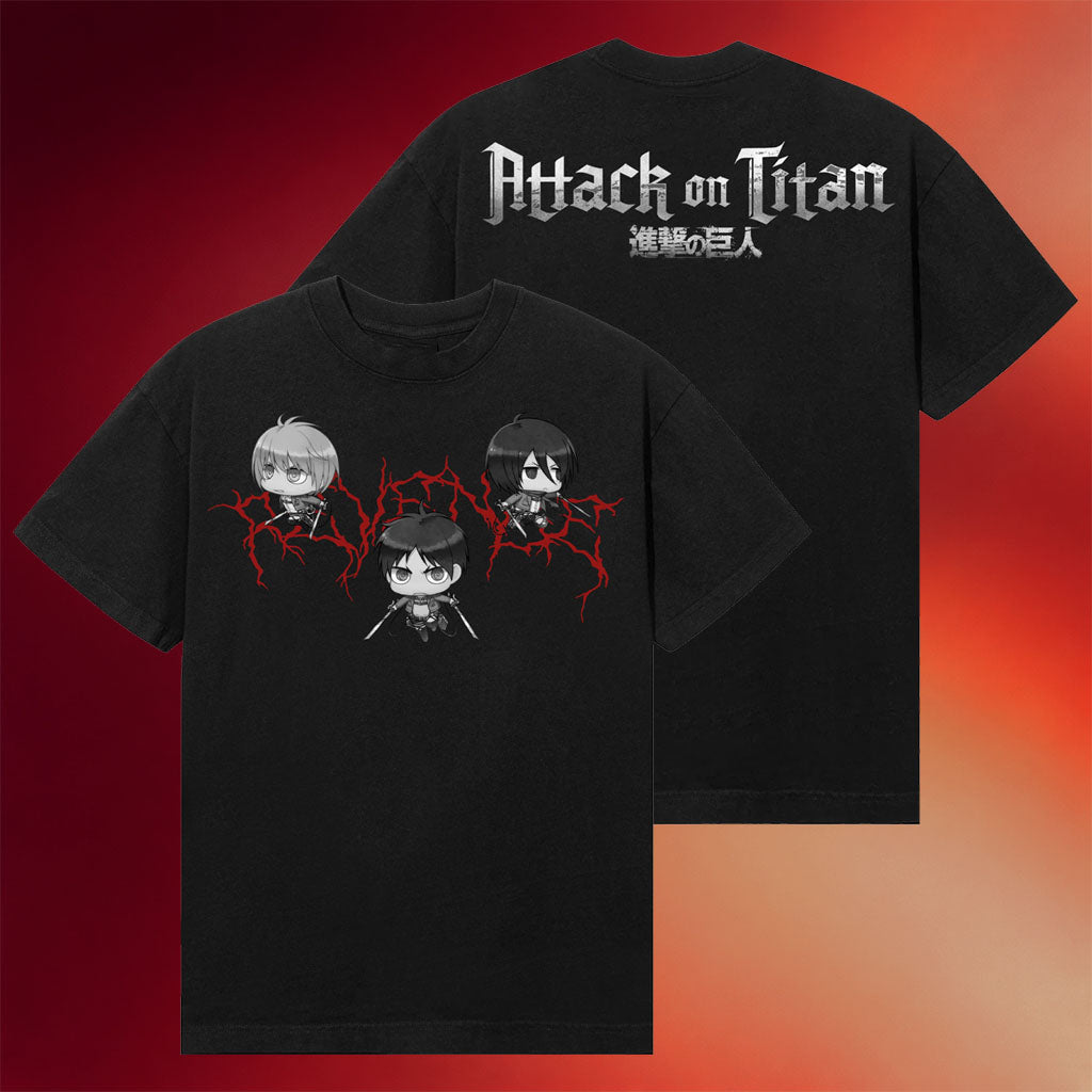 Revenge Merch 2026 Trio Lightning T-Shirt Attack On Titan Shirt Present For Manga Lovers