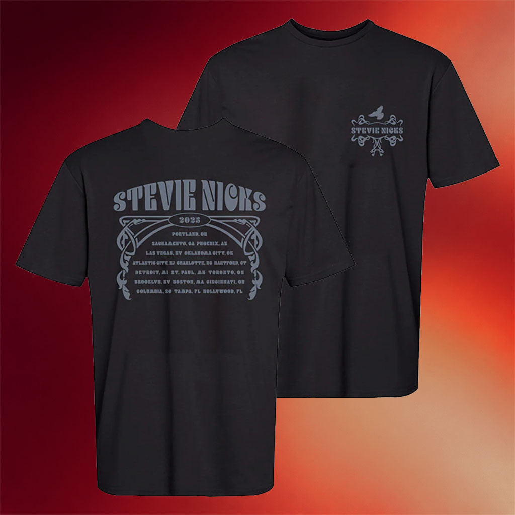 Stevie Nicks Merch Stevie Nicks Tour 2025 Dove Dateback T-Shirt Gifts For Music Fans