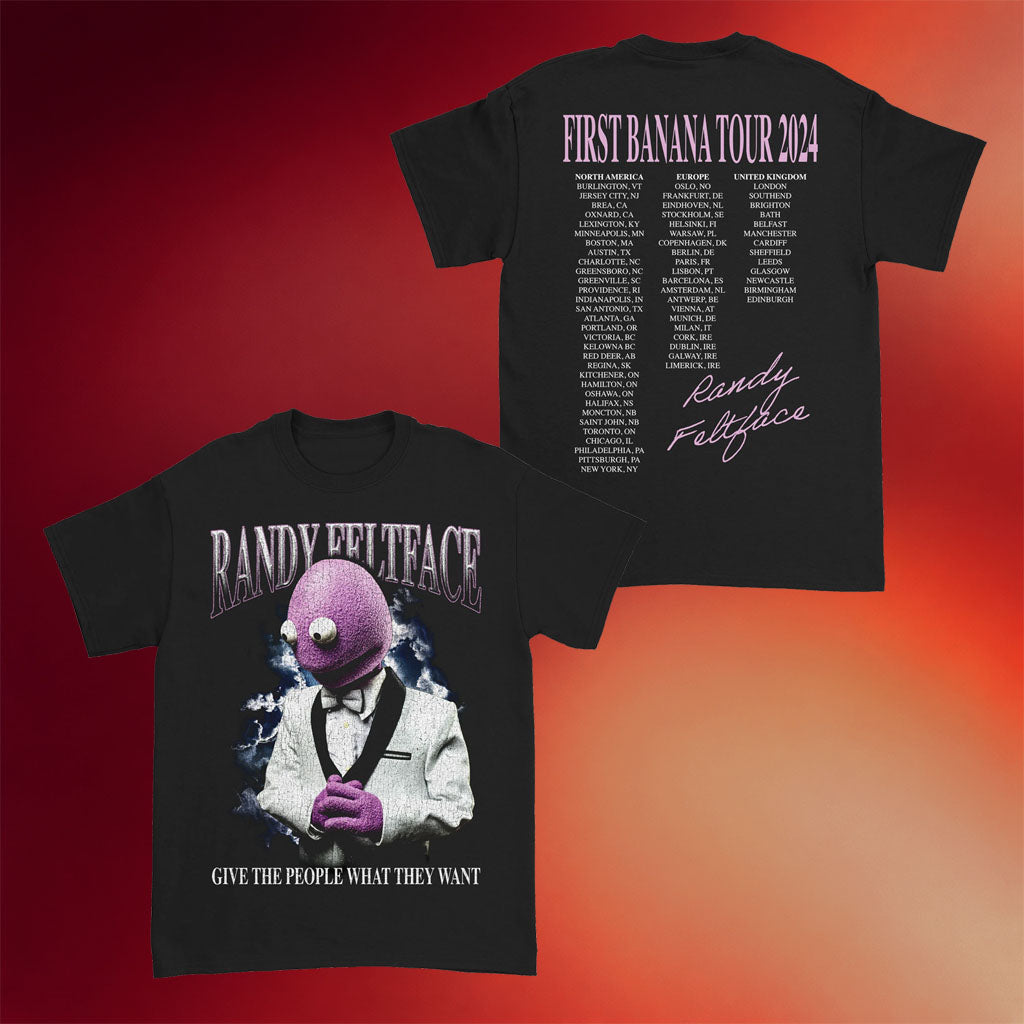Randy Feltface Merch First Banana Tour T-Shirt Randy Feltface Tour Merch Gifts For Fans