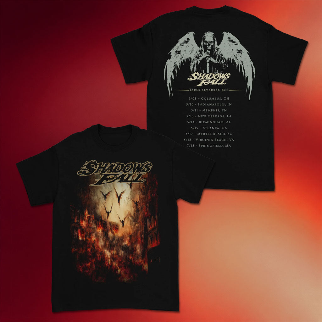 Shadows Fall Merch 2026 Souls Devoured T-Shirt Shadows Fall Shirt Great Father_s Day Gifts