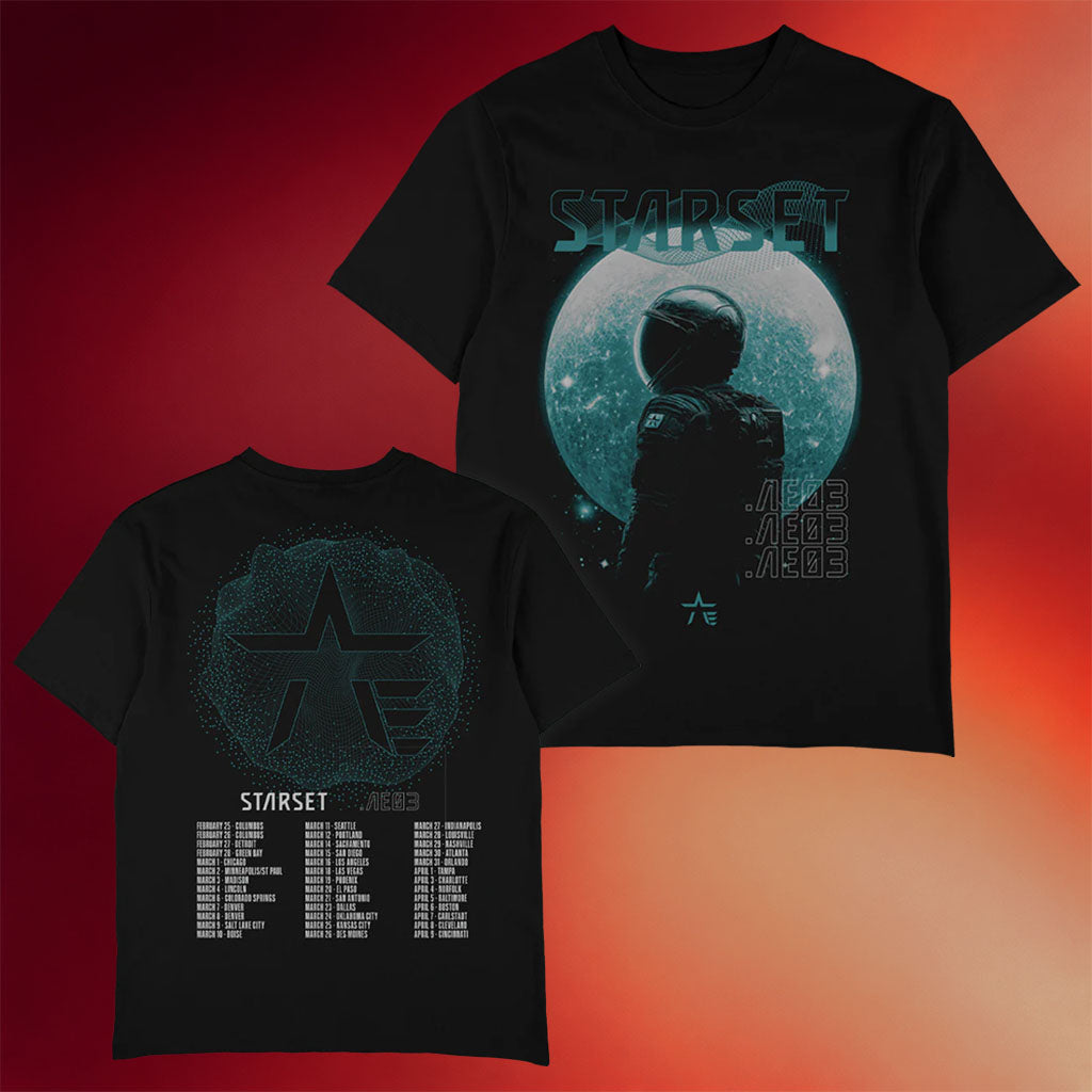 Starset Merch AE03 TOUR T-Shirt Starset Shirt Music Lover Gift Ideas For Him