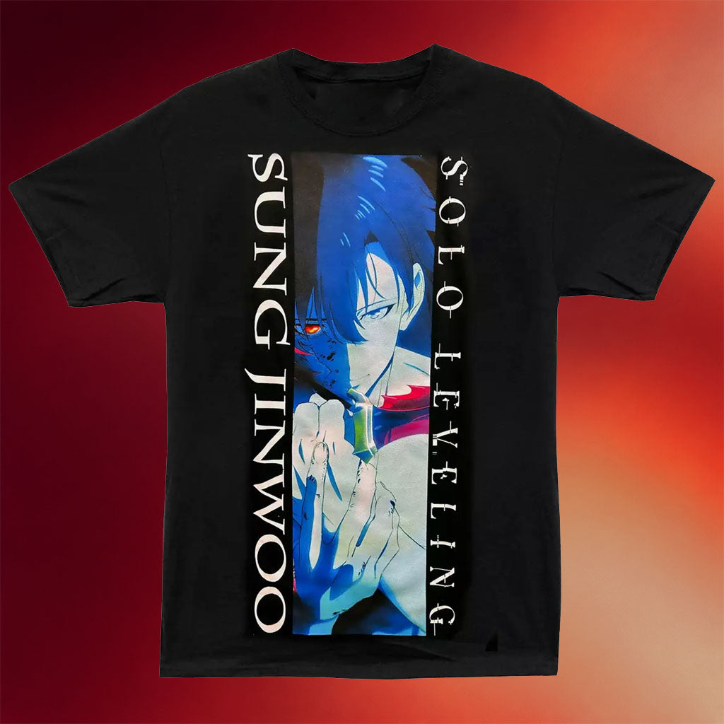 Solo Leveling Merch Solo Leveling Sung Jinwoo T-Shirt Birthday Gift For Son