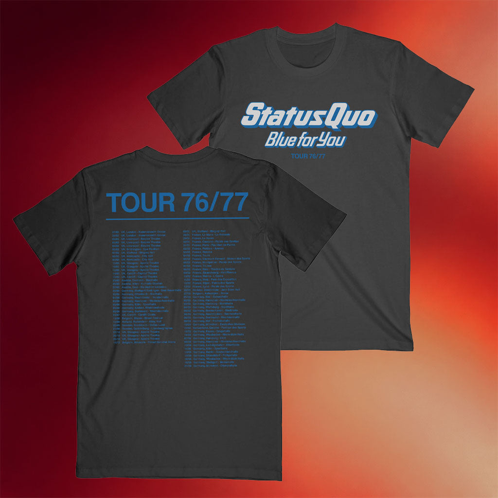 Status Quo Backstreet Merch Status Quo Blue For You Tour T-Shirt Gifts For Fans