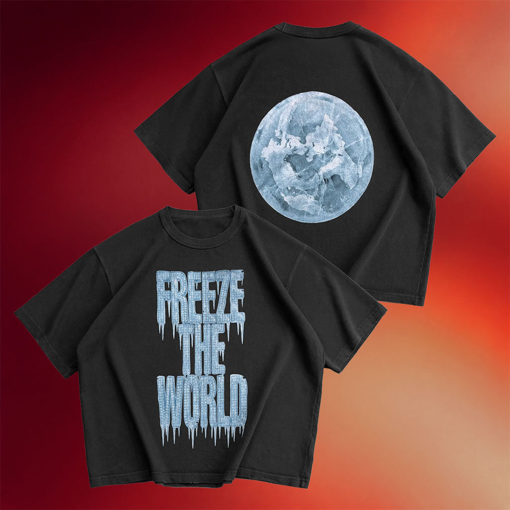 Reaven Merch 2026 Freeze The World T-Shirt Unique Gifts For Boyfriend
