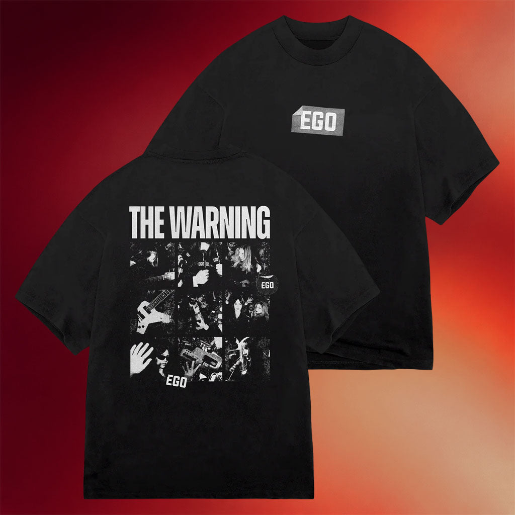 The Warning Merch 2026 EGO Sticker T-Shirt Black Gift Ideas For Music Lovers