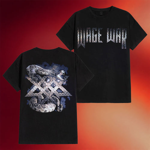 Wage War Merch 2026 Rattlesnake T-Shirt Black Wage War Shirts Gifts For Music Fans
