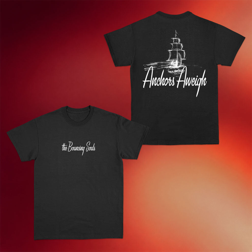 The Bouncing Souls Merch 2026 Anchors Aweigh Black T-Shirt Bouncing Souls Shirt Gifts For Fans