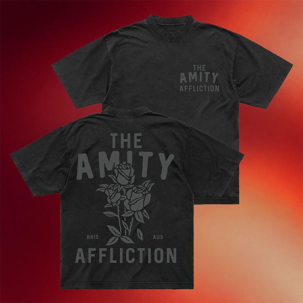 The Amity Affliction Merch Bouquet Black T-Shirt Birthday Present For Son