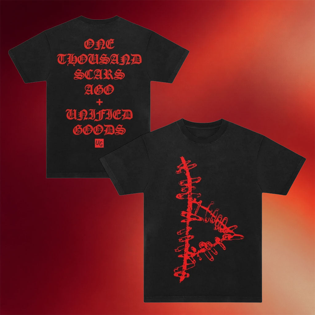 Unified Goods Merch 2026 Brodie Kaman X Ug One Thousand Scars Ago Black T-Shirt Fan Gifts