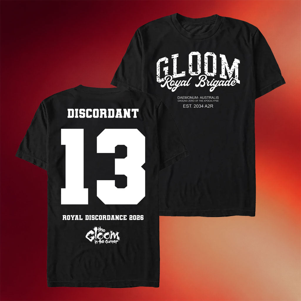 The Gloom In The Corner Merch 2026 Varsity T-Shirt Gloom Royal Brigade Shirt BFF Gifts