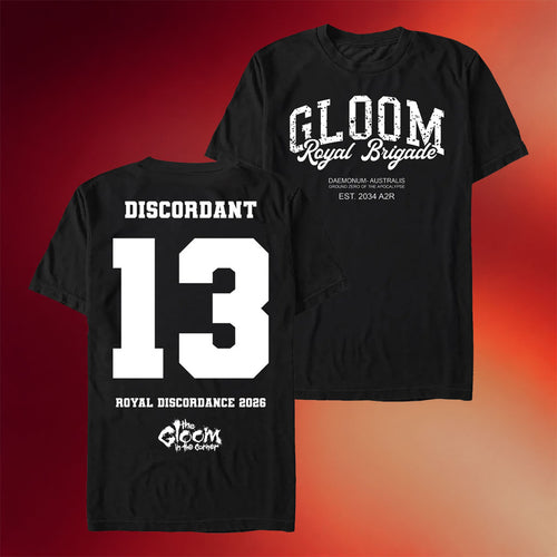 The Gloom In The Corner Merch 2026 Varsity T-Shirt Gloom Royal Brigade Shirt BFF Gifts