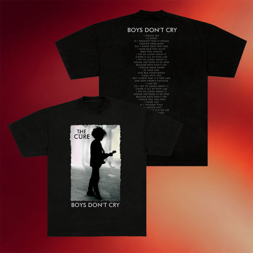 The Cure Merch Boys Don_t Cry Black T-Shirt The Cure Shirt Gifts For Rock Band Fans