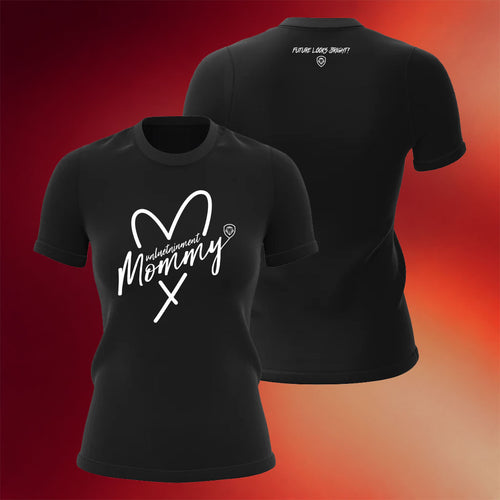 Valuetainment Merch 2026 Future Looks Bright Heart VT Mommy Black T-Shirt Gifts For Women
