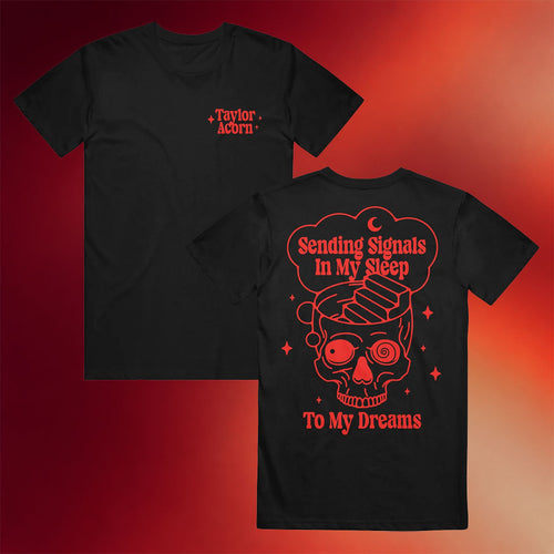 Taylor Acorn Merch 2026 Skul Dreams Black T-Shirt Music Related Gifts For Guys