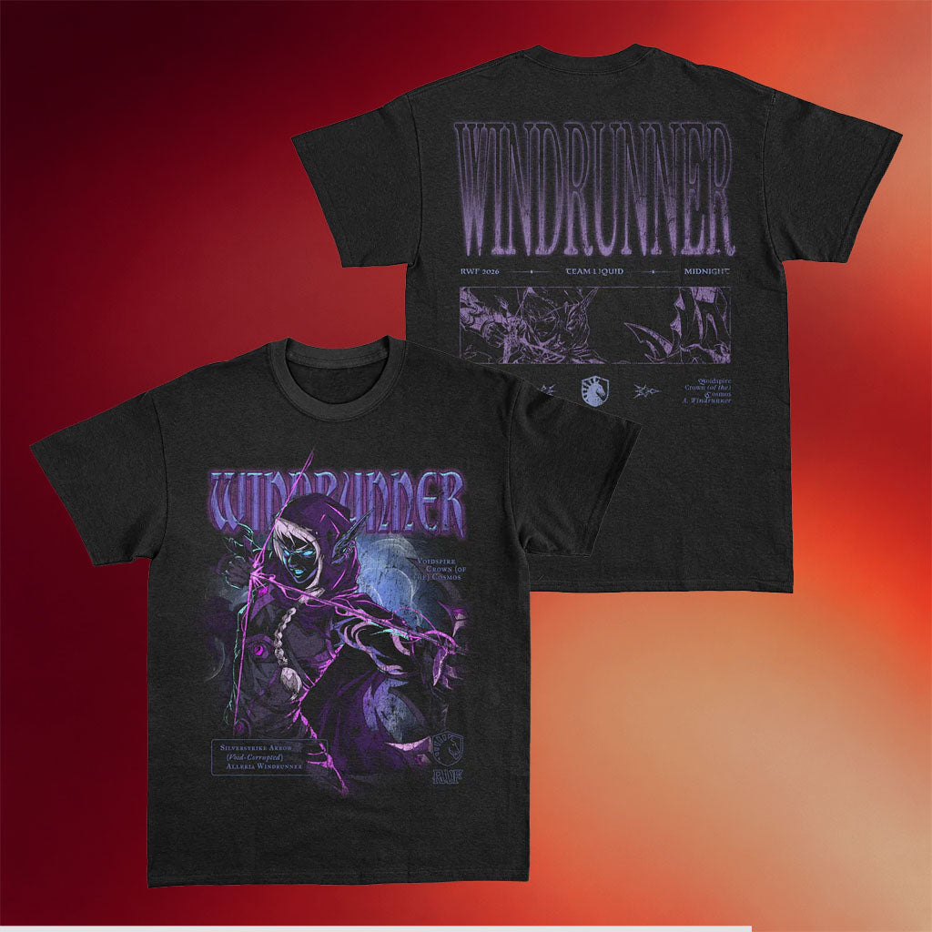 Team Liquid Merch 2026 RWF Midnight Windrunner T-Shirt Fathers Day Gifts For Dad