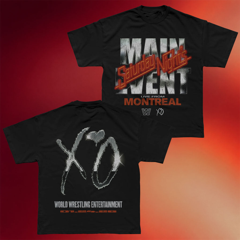 The Weeknd Merch WWE X XO Saturday Night_s Main Event T-Shirt Gifts For Music Lovers