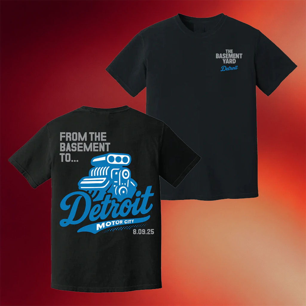 The Basement Yard Merch TBY From The Basement To Detroit Black T-Shirt Gifts For Sister