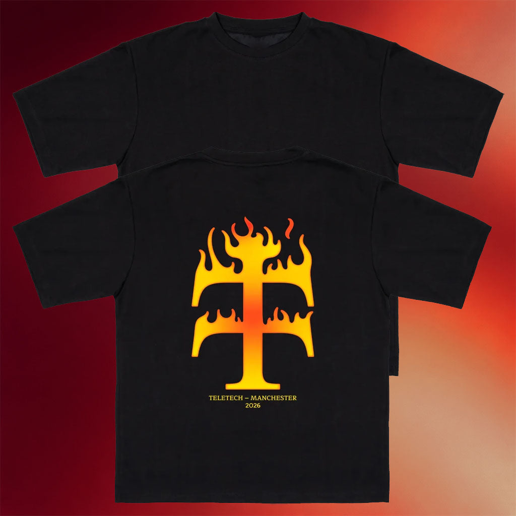 Teletech Merch Orange Flame T-Shirt Birthday Gift For Son In Law