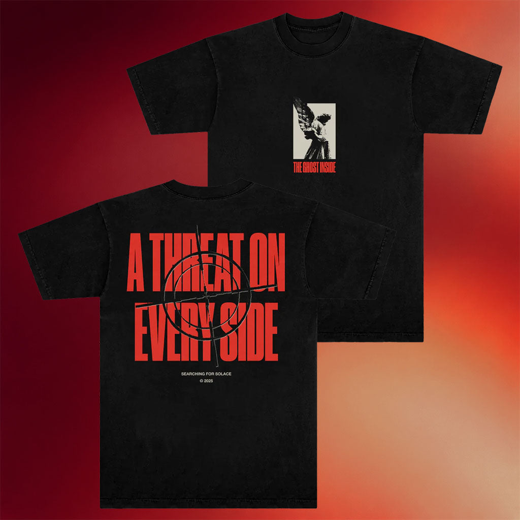 The Ghost Inside Merch 2026 A Threat On Every Side T-Shirt Black Gifts For Band Fans
