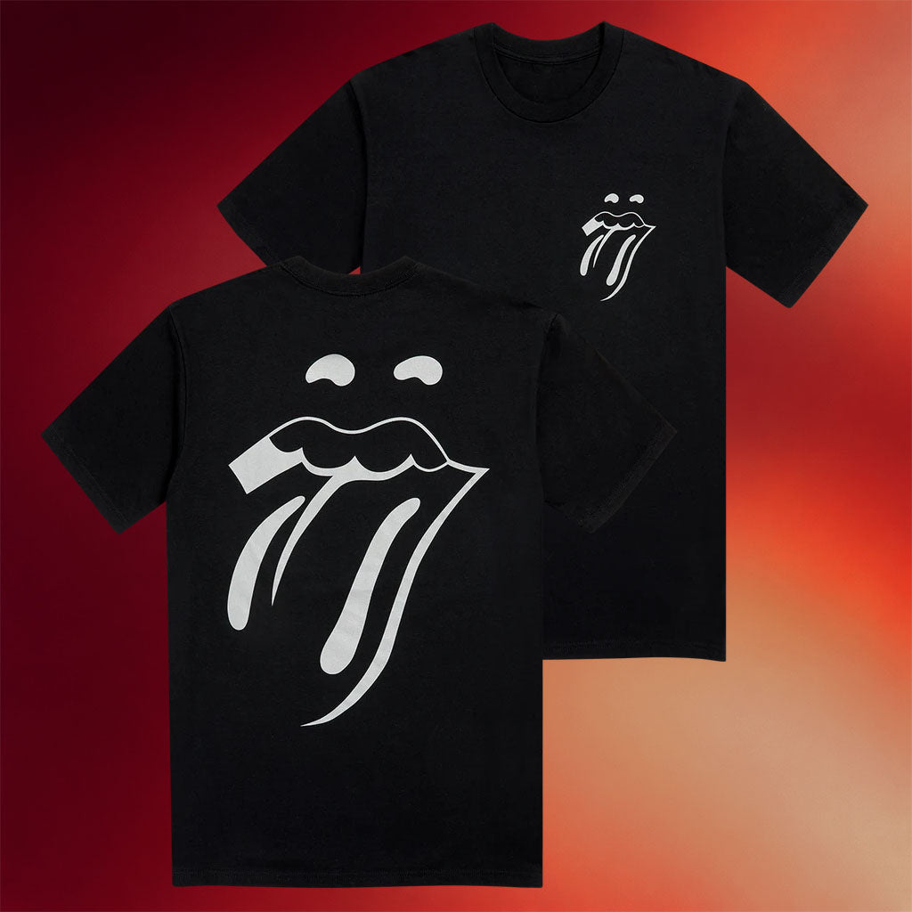 The Rolling Stones Merch 2026 Paint It Black Tongue Outline T-Shirt Present For Band Fans