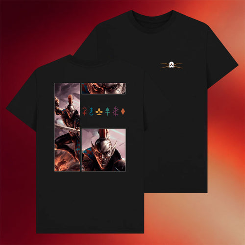Warhammer Merch Harlequins Collage Back T-Shirt Birthday Gift For Brother