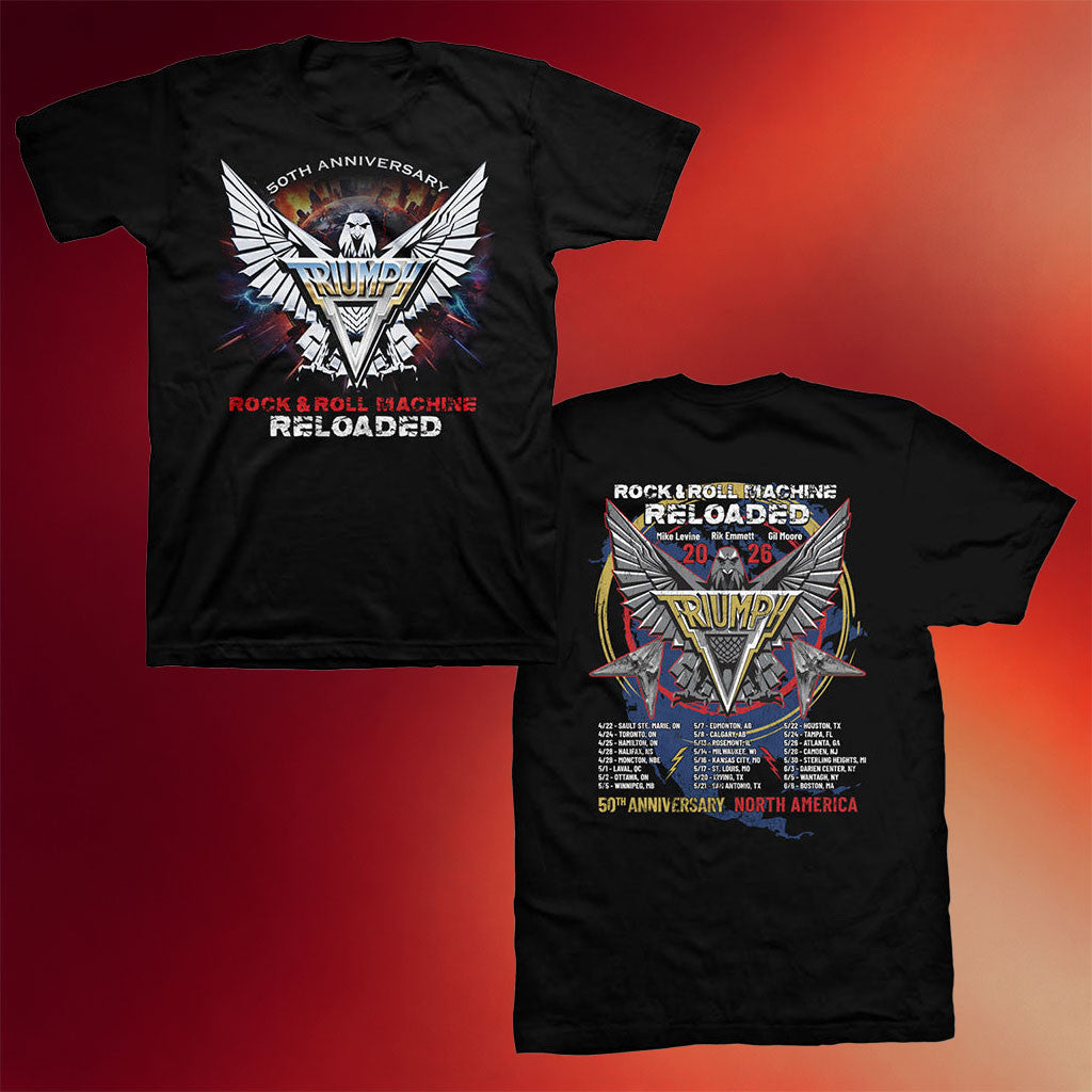Triumph Merch 2026 Reloaded Tour T-Shirt Birthday Gift For Father