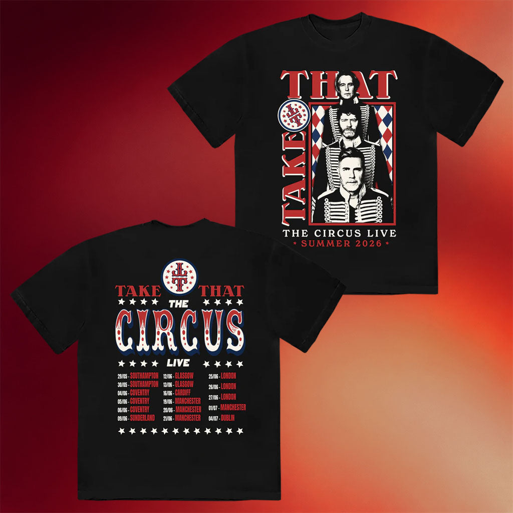 Take That Merch 2026 The Circus Live Photo Dates T-Shirt Gifts For Pop Music Fans