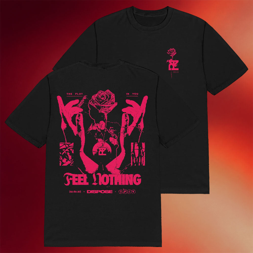 The Plot In You Merch 2026 Rose Feel Nothing T-Shirt Unique Gifts For Band Fans