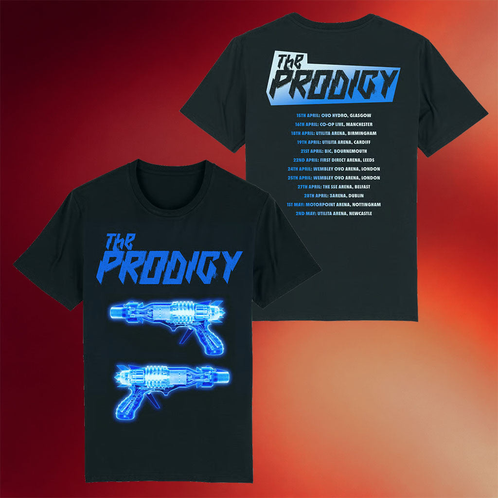 The Prodigy Merch Raygun X-Ray 2026 UK Tour T-Shirt Gifts For Music Lovers