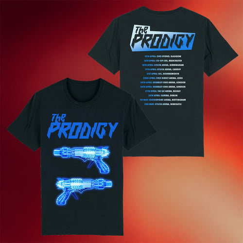 The Prodigy Merch Raygun X-Ray 2026 UK Tour T-Shirt Gifts For Music Lovers