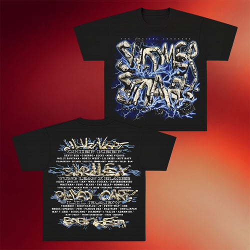 Summer Smash Merch 2026 Zapped T-Shirt Black Hip Hop Festival Gear Gifts For Fans