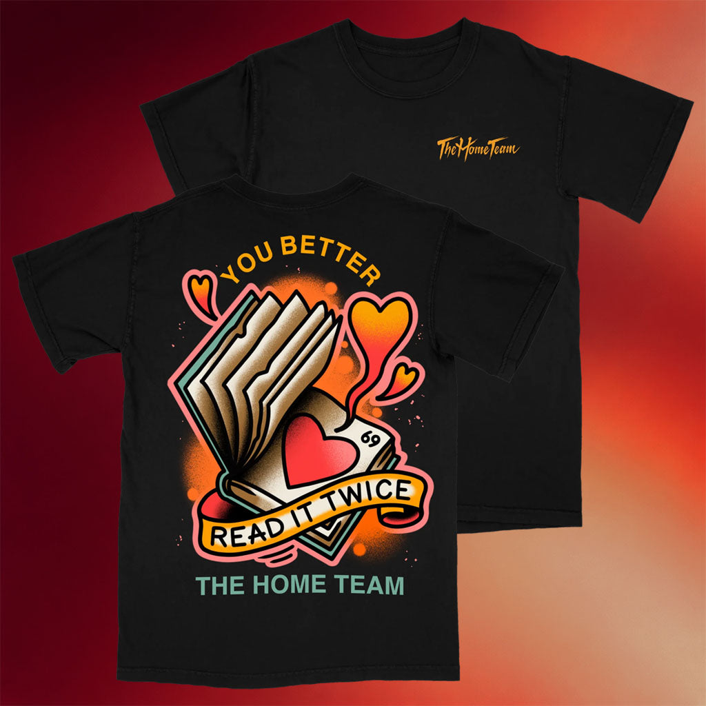 The Home Team Merch 2026 Read It Twice T-Shirt The Home Team Shirt Gifts For Fan
